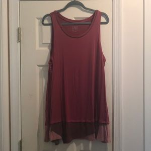 LOGO Knit Tank with Contrast Hem